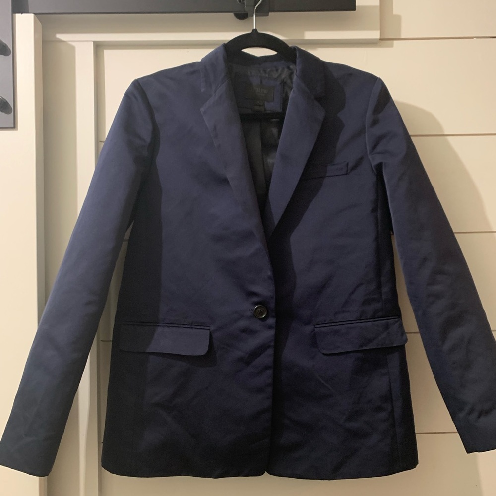 NWOT, JCREW COLLECTION, NAVY BLUE BLAZER, Size 4